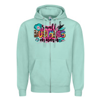 Seafoam small business mama Zipper Hoodie - Zillion Design Studio