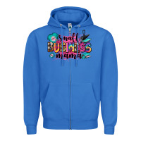 True Royal small business mama Zipper Hoodie - Zillion Design Studio