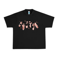 Black ballerina ballet shoes Urban Heavy Tee - MaliasSmallBusiness