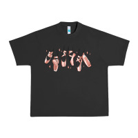 Pigment Black ballerina ballet shoes Urban Heavy Tee - MaliasSmallBusiness