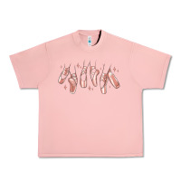 Salmon ballerina ballet shoes Urban Heavy Tee - MaliasSmallBusiness