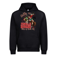 Black giddy up jingle horse pick up your feet Urban Hoodie - MaliasSmallBusiness
