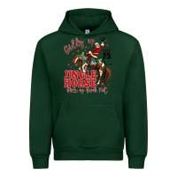 Forest Green giddy up jingle horse pick up your feet Urban Hoodie - MaliasSmallBusiness