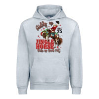 Heather Grey giddy up jingle horse pick up your feet Urban Hoodie - MaliasSmallBusiness