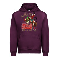 Mauve Wine giddy up jingle horse pick up your feet Urban Hoodie - MaliasSmallBusiness