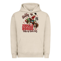 Pigment French Oak giddy up jingle horse pick up your feet Urban Hoodie - MaliasSmallBusiness