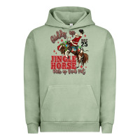 Pigment Oil Green giddy up jingle horse pick up your feet Urban Hoodie - MaliasSmallBusiness