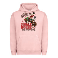 Pigment Salmon giddy up jingle horse pick up your feet Urban Hoodie - MaliasSmallBusiness