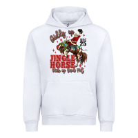 White giddy up jingle horse pick up your feet Urban Hoodie - MaliasSmallBusiness