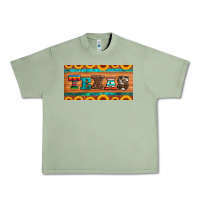 Oil Green texas sunflowers license plate Urban Heavy Tee - Artiststas
