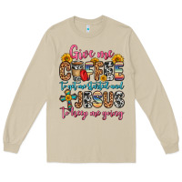 Mushroom give me coffee to get me started and jesus to keep Long Sleeve Tee - Zillion Design Studio