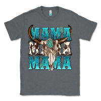 Charcoal Heather mama mama mama Classic Tee - texasbilliewilder