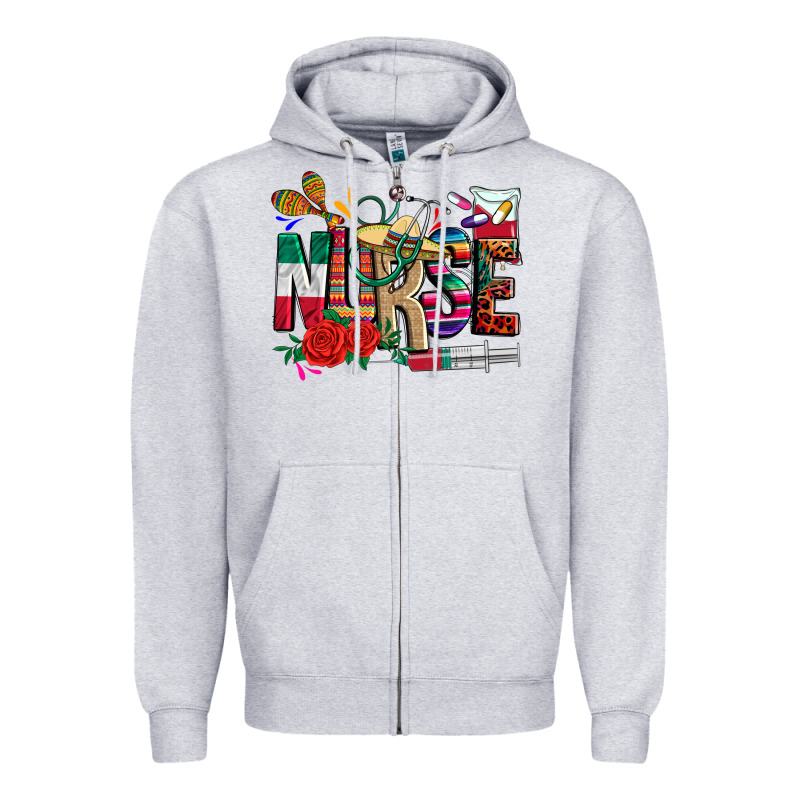 Cinco De Mayo Nurse Zipper Hoodie by CTS Tumbler Store | Teevron
