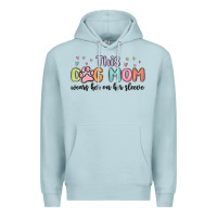 Blue Mist this dog mom wears her heart on her sleeve Premium Hoodie - MaliasSmallBusiness