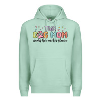 Seafoam this dog mom wears her heart on her sleeve Premium Hoodie - MaliasSmallBusiness