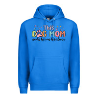 True Royal this dog mom wears her heart on her sleeve Premium Hoodie - MaliasSmallBusiness