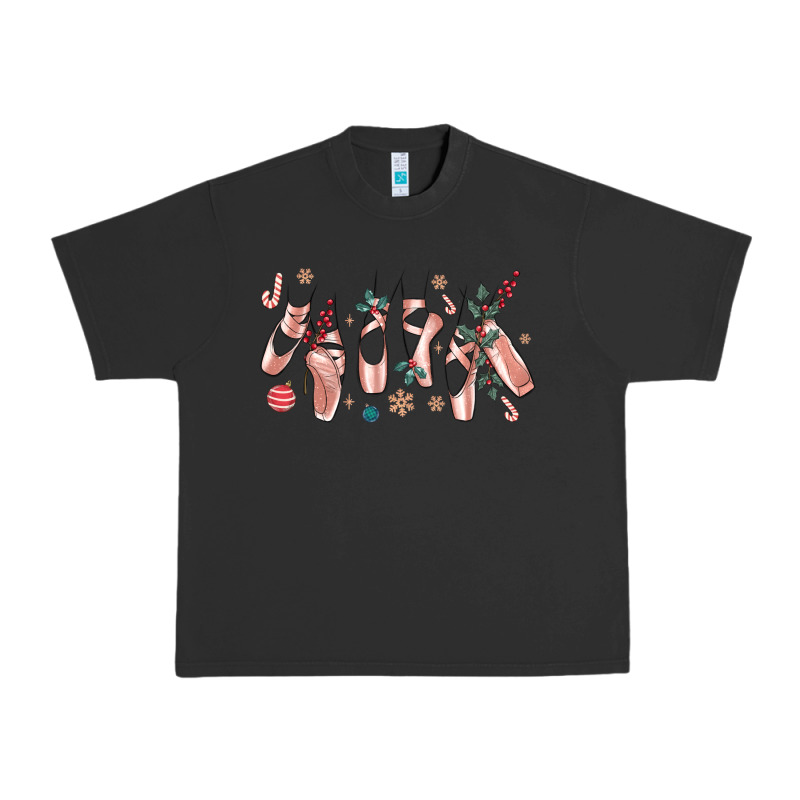 Christmas Ballerina Shoes Urban Heavy Tee by MaliasSmallBusiness | Teevron