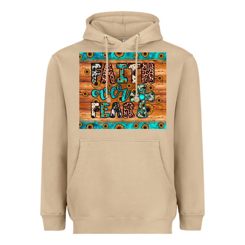 Faith Over Fear Heavyweight Hoodie by JahusDesignShop | Teevron