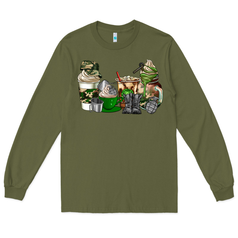 Veteran Coffee Cups Long Sleeve Tee by AdoDesignShop | Teevron