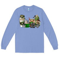 Colony Blue veteran coffee cups Long Sleeve Tee - AdoDesignShop