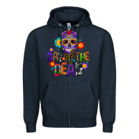 Navy day of the dead mexico Zipper Hoodie - CTS Tumbler Store