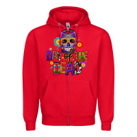 Red day of the dead mexico Zipper Hoodie - CTS Tumbler Store