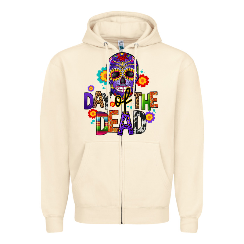 Day Of The Dead Mexico Zipper Hoodie by CTS Tumbler Store | Teevron