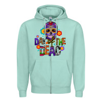 Seafoam day of the dead mexico Zipper Hoodie - CTS Tumbler Store