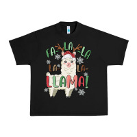 Black fa la la llama Urban Heavy Tee - MaliasSmallBusiness