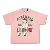 Salmon fa la la llama Urban Heavy Tee - MaliasSmallBusiness