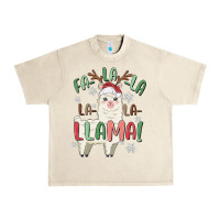 Sandshell fa la la llama Urban Heavy Tee - MaliasSmallBusiness