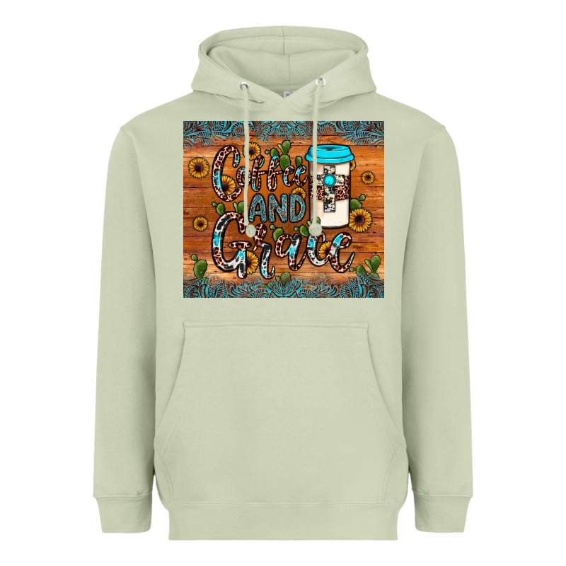 Coffee And Grace Heavyweight Hoodie by JahusDesignShop | Teevron