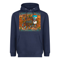 Navy coffee and grace Heavyweight Hoodie - JahusDesignShop