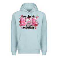 Blue Mist one loved bus monitor Premium Hoodie - MaliasSmallBusiness