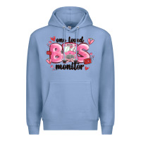 Colony Blue one loved bus monitor Premium Hoodie - MaliasSmallBusiness