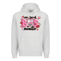 Dove Grey one loved bus monitor Premium Hoodie - MaliasSmallBusiness