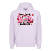Lilac one loved bus monitor Premium Hoodie - MaliasSmallBusiness
