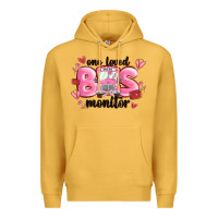 Mustard one loved bus monitor Premium Hoodie - MaliasSmallBusiness