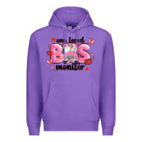 Purple one loved bus monitor Premium Hoodie - MaliasSmallBusiness