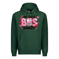 Sports Green one loved bus monitor Premium Hoodie - MaliasSmallBusiness