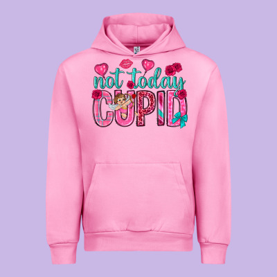 Not Today Cupid Urban Hoodie Designed By Nancycooperartshop