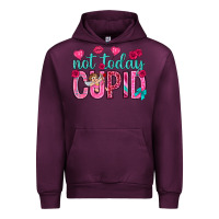 Mauve Wine not today cupid Urban Hoodie - NancyCooperArtShop