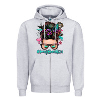 Small Business Messy Bun Zipper Hoodie | Teevron