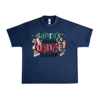 Navy santa's favorite dance teacher Urban Heavy Tee - MaliasSmallBusiness