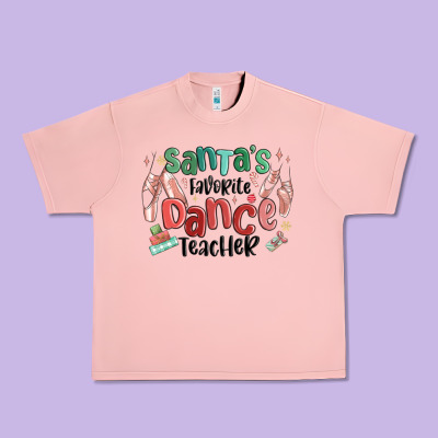 Urban Heavy Tee santa's favorite dance teacher