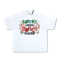 White santa's favorite dance teacher Urban Heavy Tee - MaliasSmallBusiness