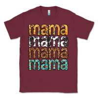 Burgundy mama mama mama mama mothers day Classic Tee - texasbilliewilder