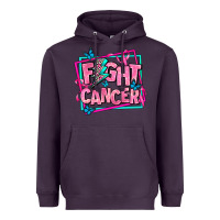 Plum fight cancer Heavyweight Hoodie - AdoDesignShop