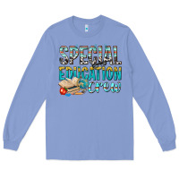 Colony Blue special education crew Long Sleeve Tee - texasbilliewilder