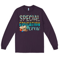 Plum special education crew Long Sleeve Tee - texasbilliewilder